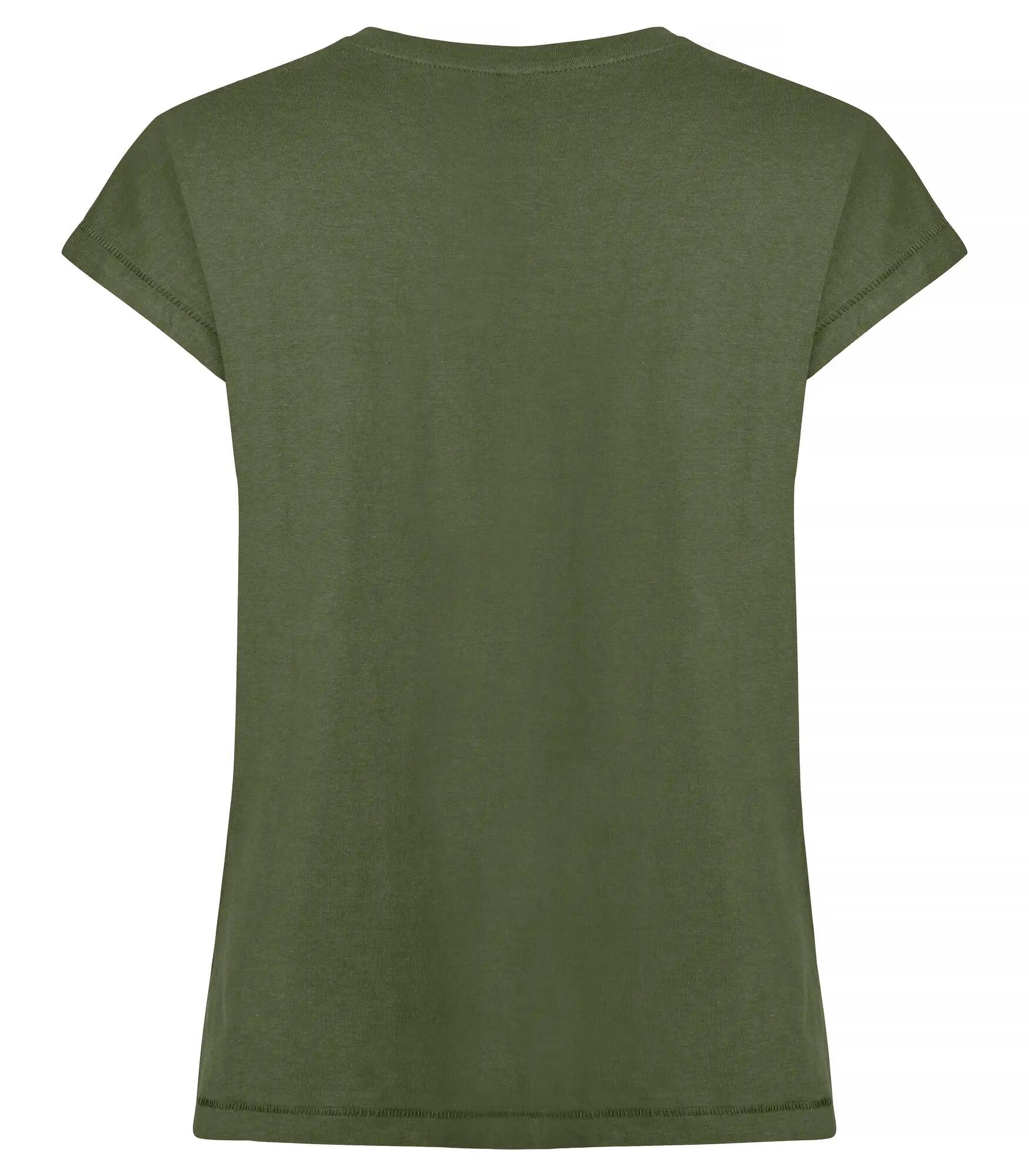 clique Fashion Top Women T-Shirt lässige Passform Kurzarm – olive Green 2/4