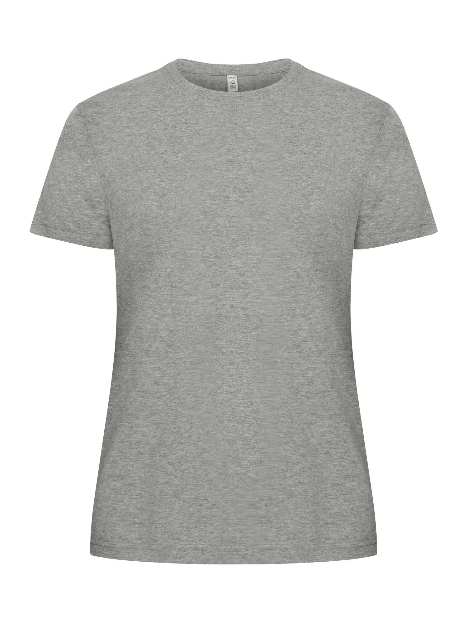 clique Classic OC-T Women T‑Shirt aus 100% Bio‑Baumwolle grau melange – grey 1/4
