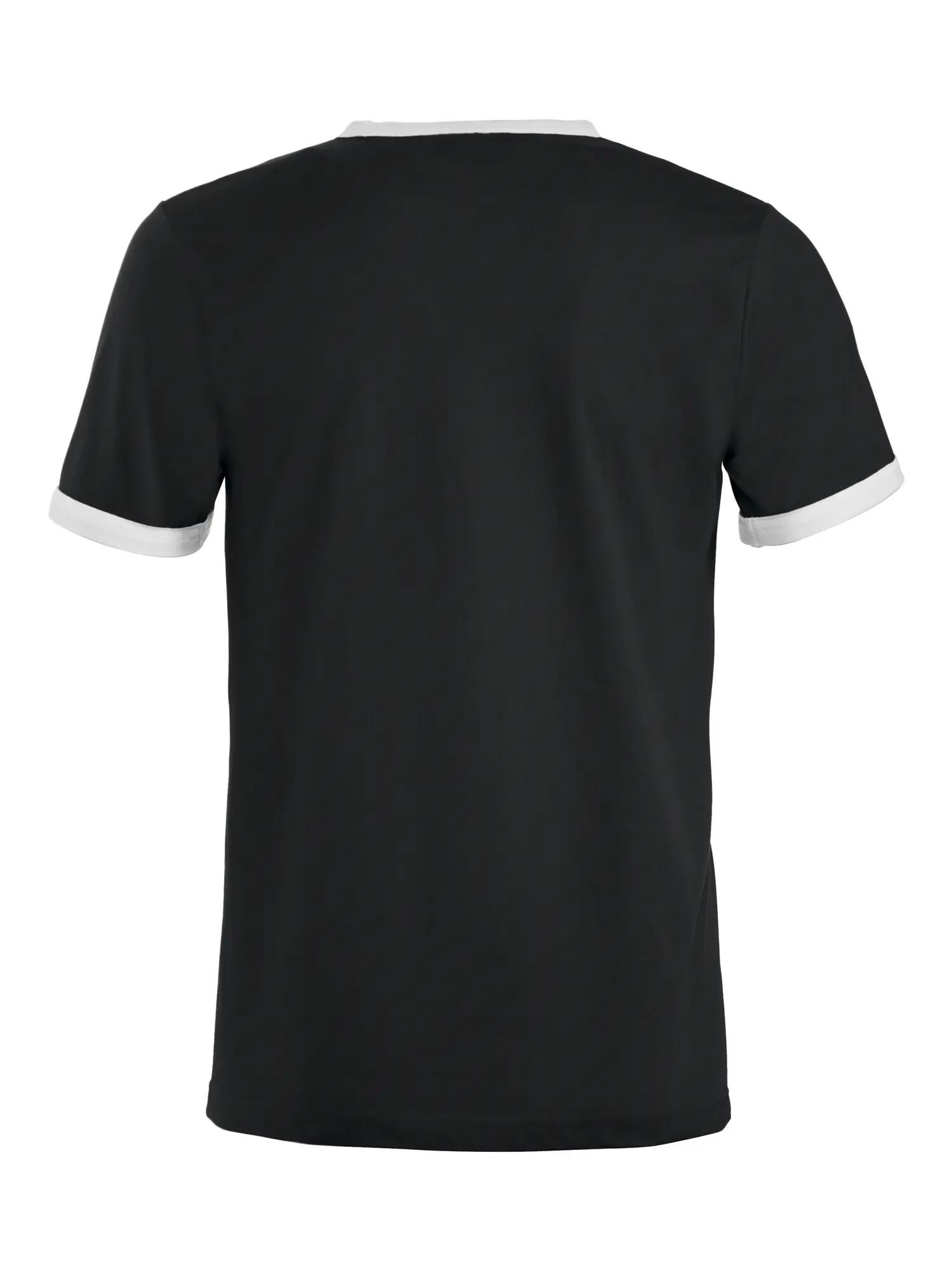 clique T‑shirt Nome unisex, contrastkraag en manchetten, 100% katoen – 2/4