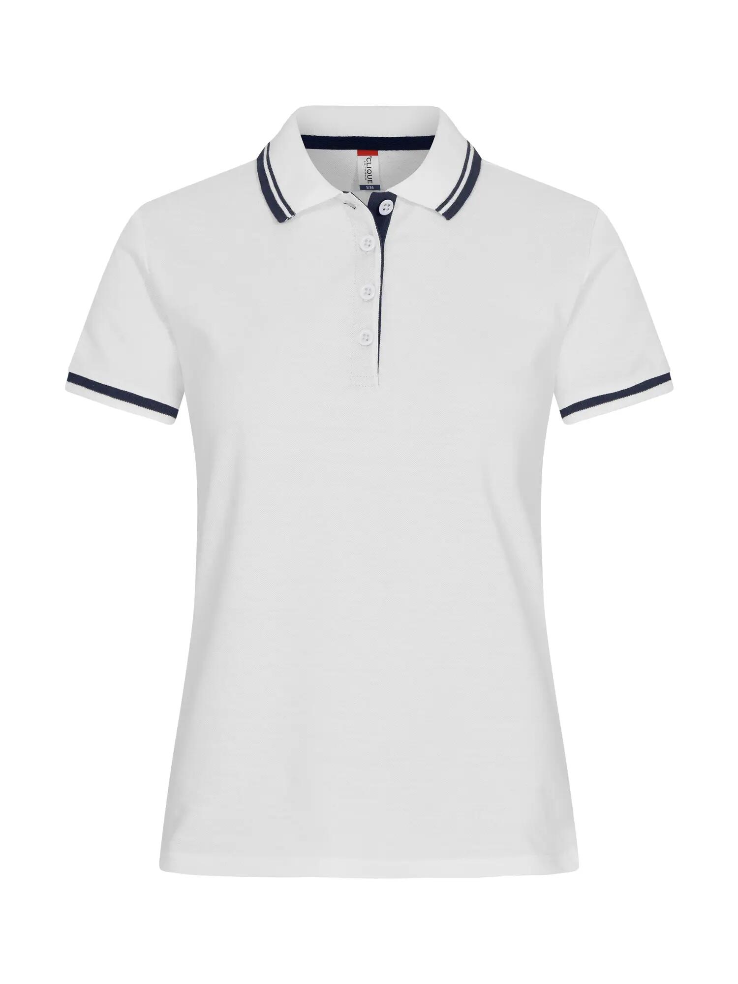 clique Polo Astoria mulher 100% algodão, branco – White 1/4
