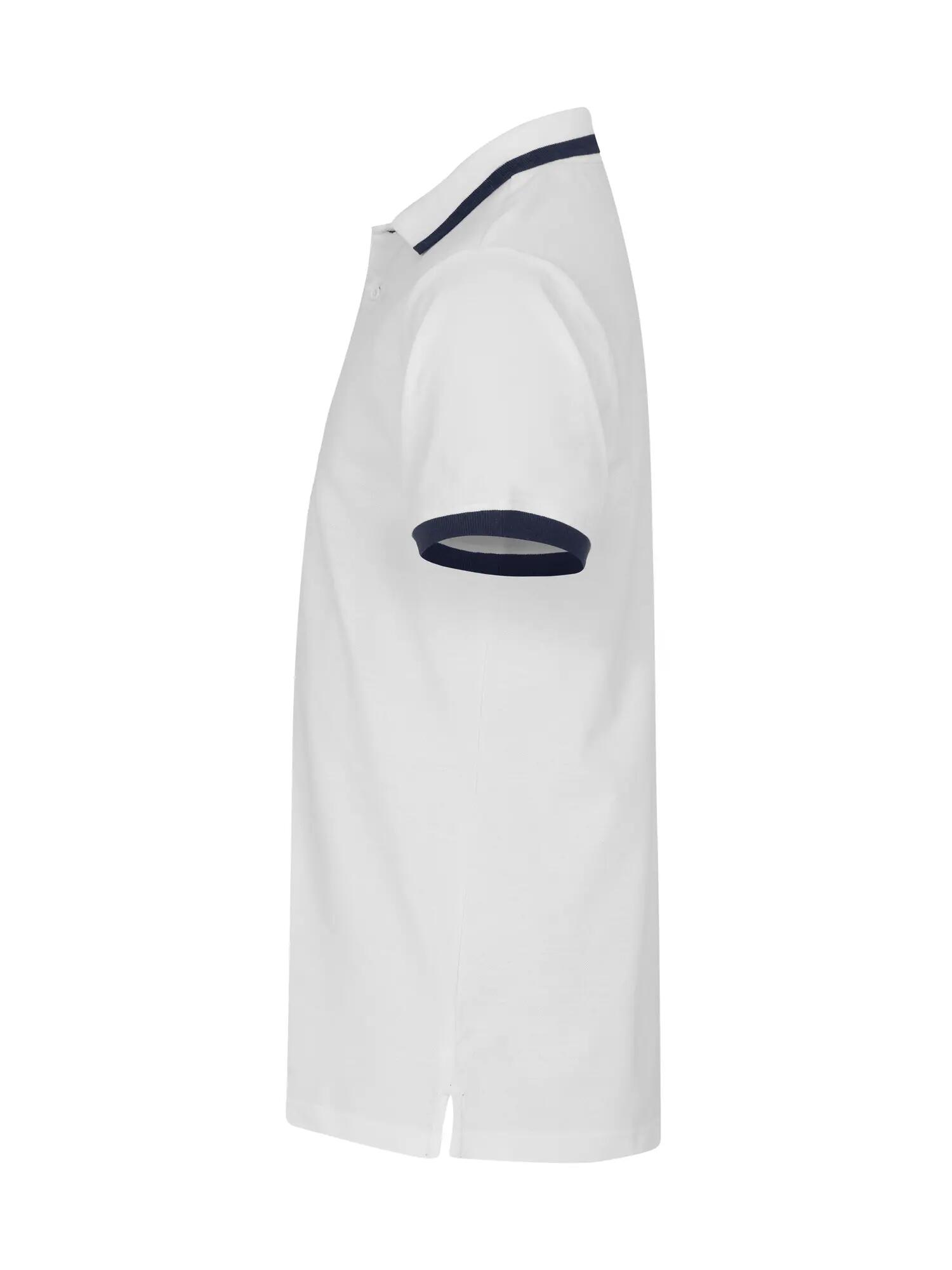 clique Polo Austin 100% algodão – gola e punhos com riscas contrastantes – White 2/4