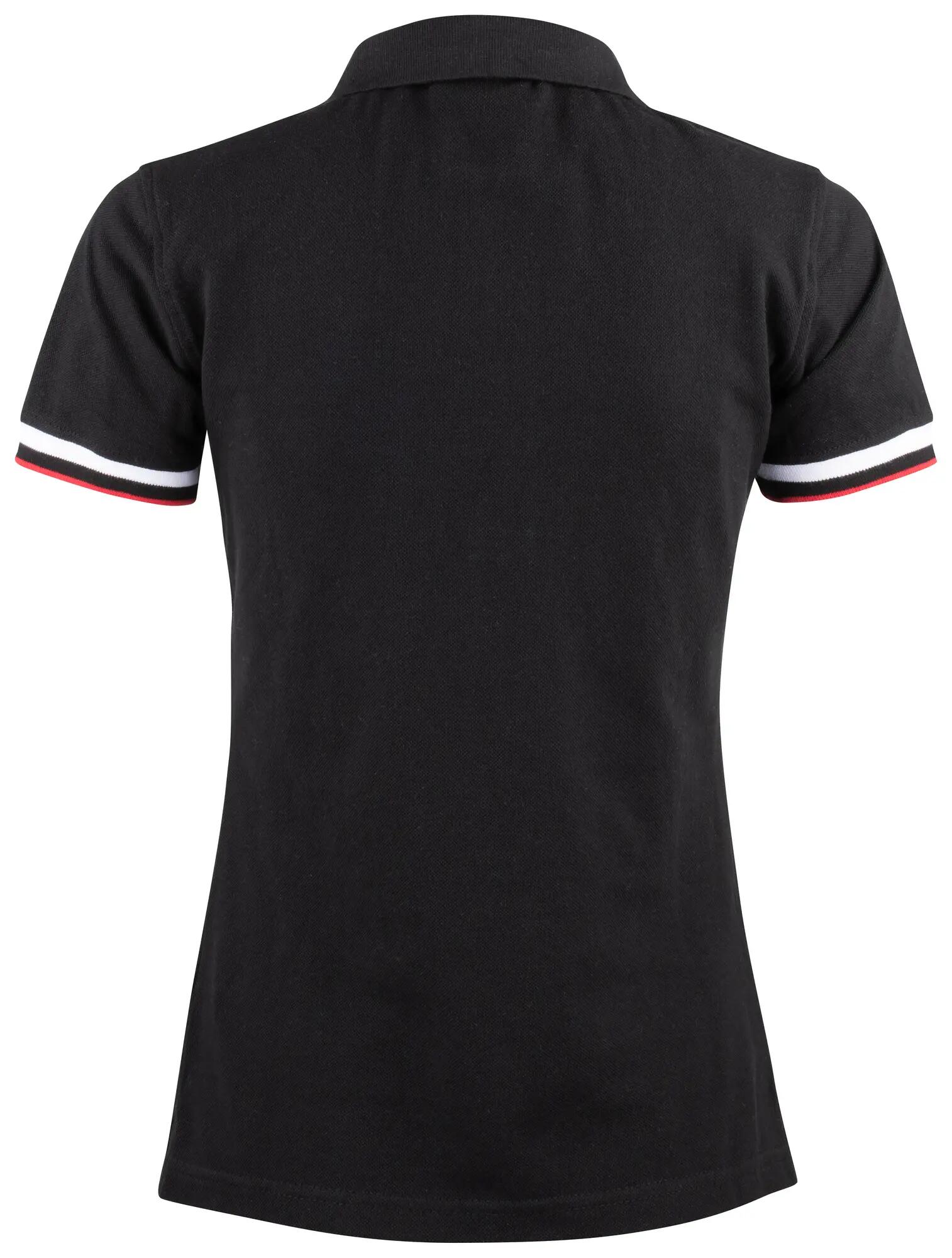 clique Newton Women Polo 100% algodão penteado – preto – black 2/4