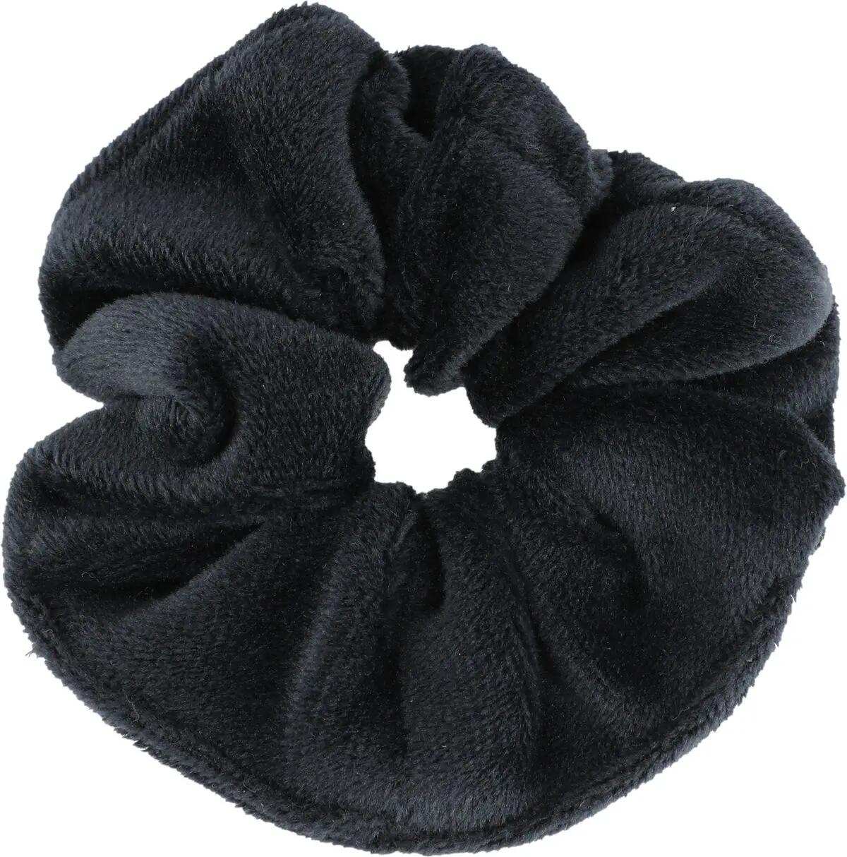 athlecia Rabia Velvet Scrunchie - Samt-Haargummi schwarz – 1001 Black 3/4