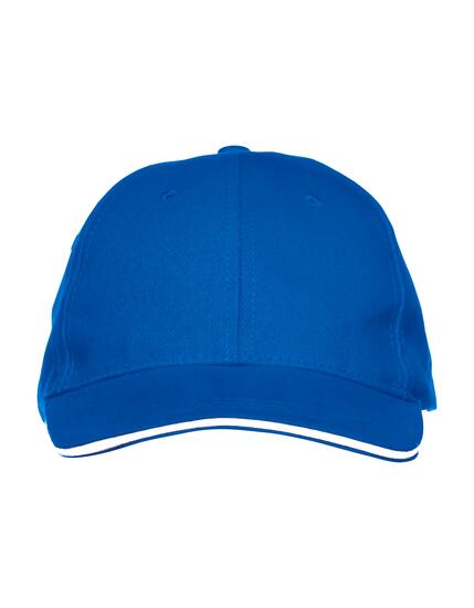 clique Cap Davis aus 100% Baumwoll-Twill, 6‑Panel – royal blue