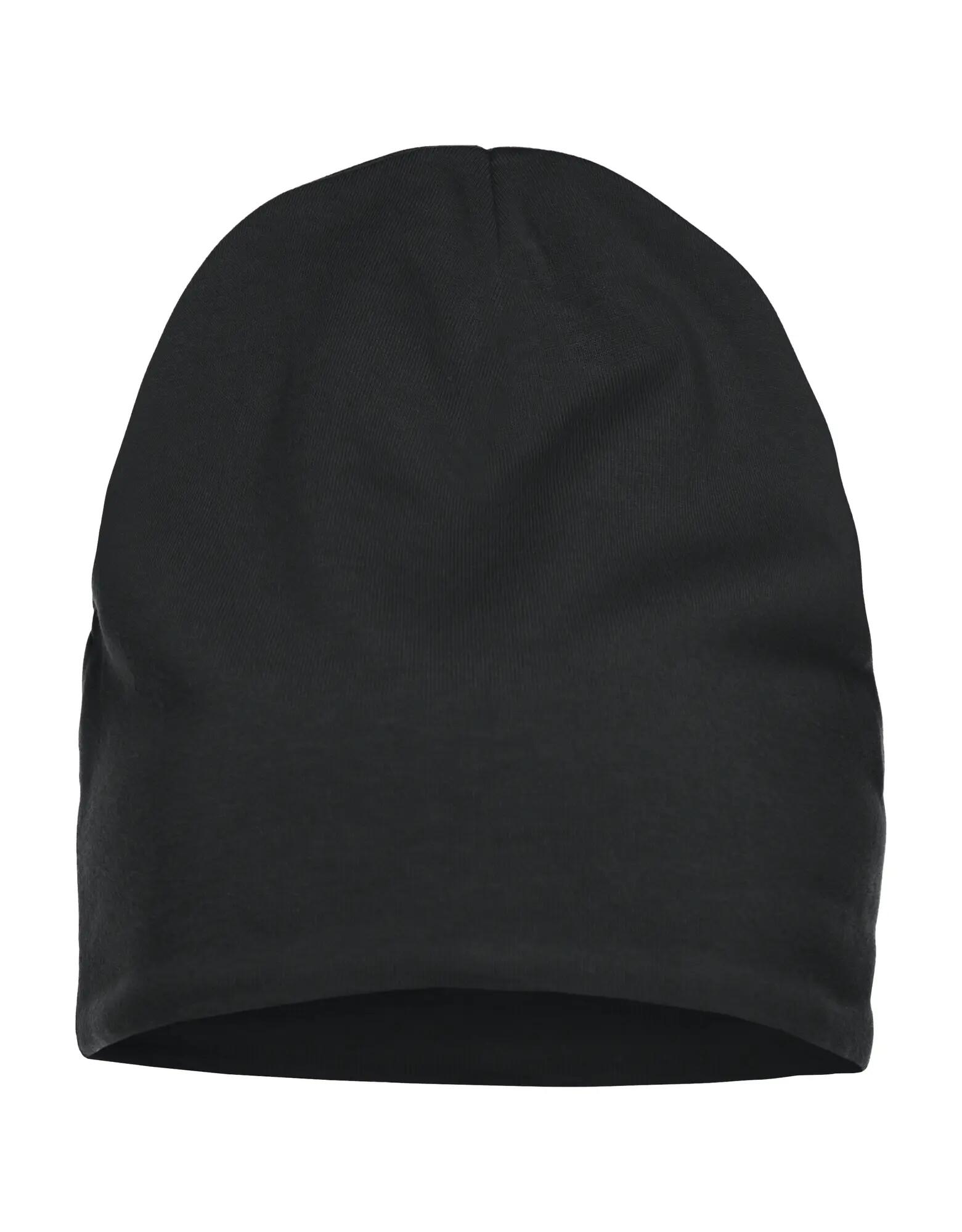 clique Baily berretto leggero in cotone con fodera in pile – black 1/2