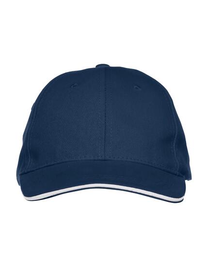 clique Cap Davis 6‑Paneele Baumwoll‑Twill – Marineblau