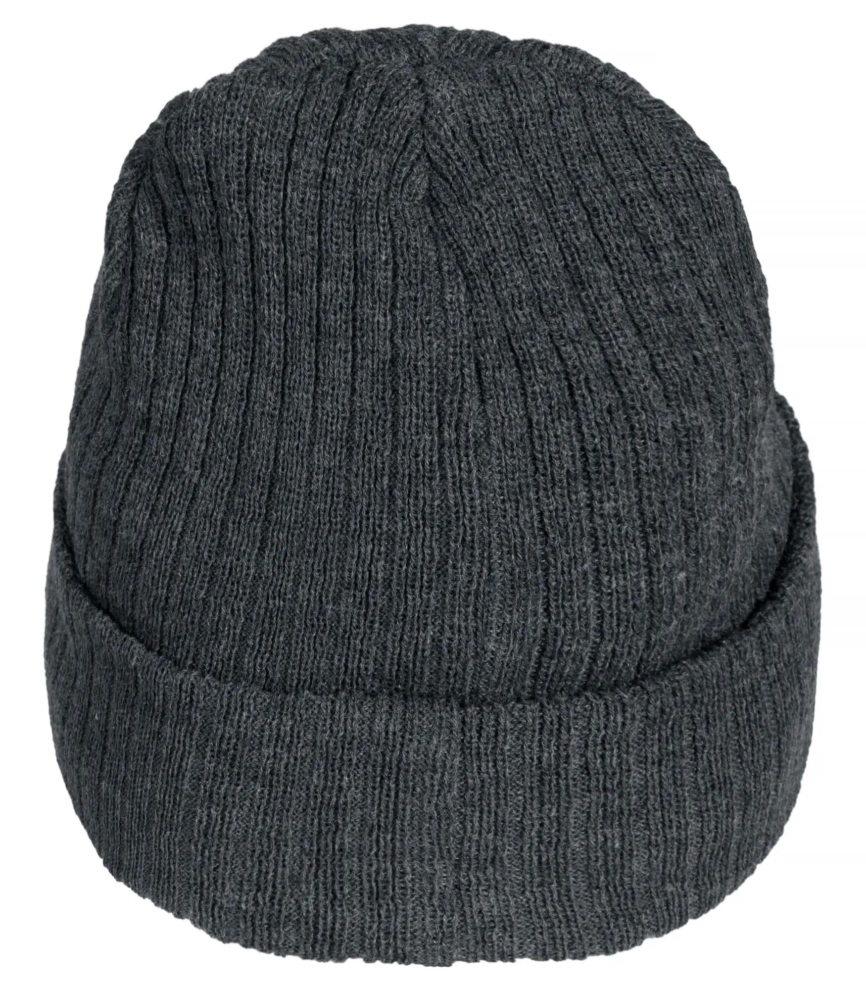 clique bonnet Milas en acrylique côtelé – Anthracite Melange 2/4