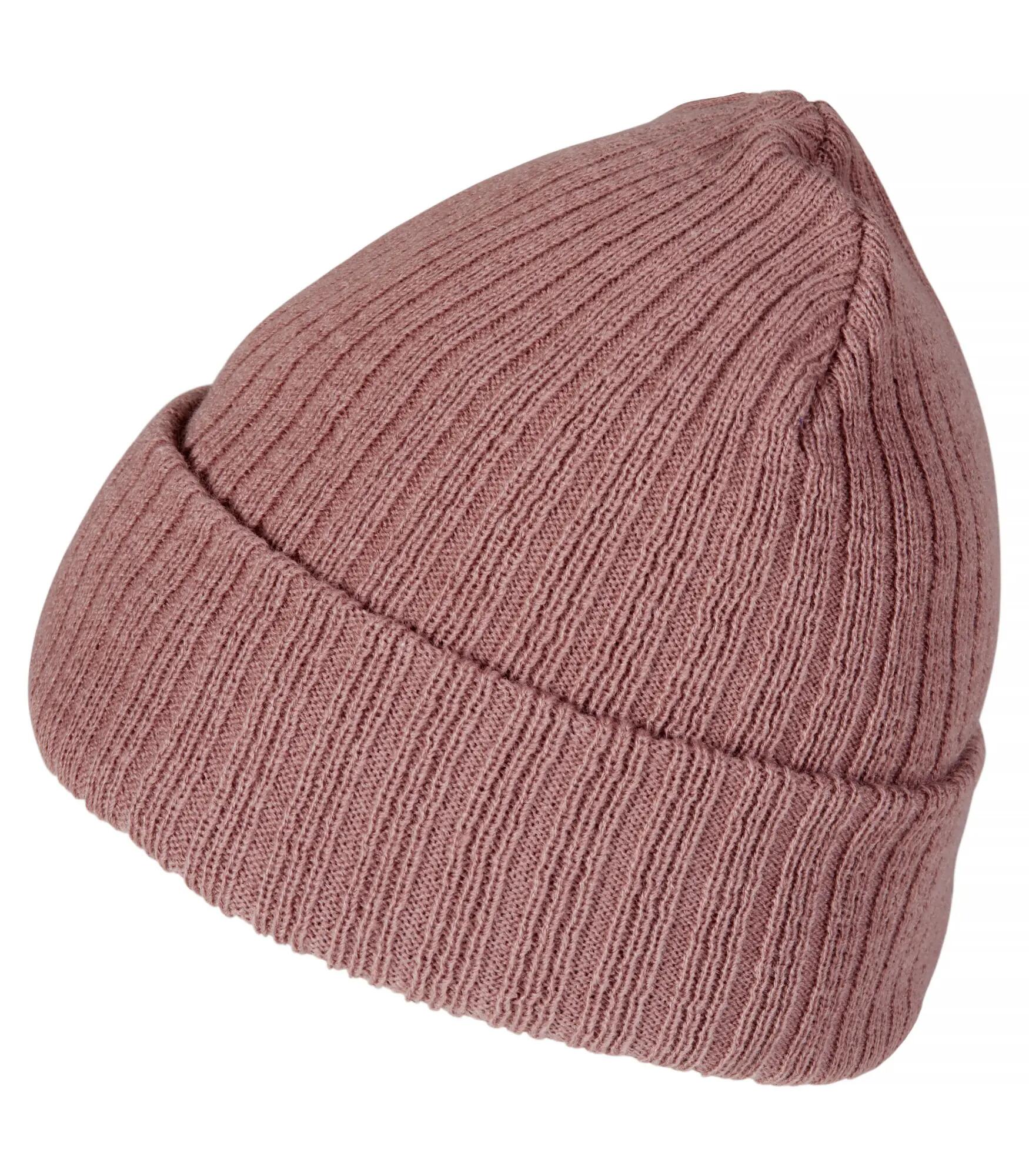 clique gorro Milas em 100% acrílico canelado com dobra – Frosted Pink 3/4