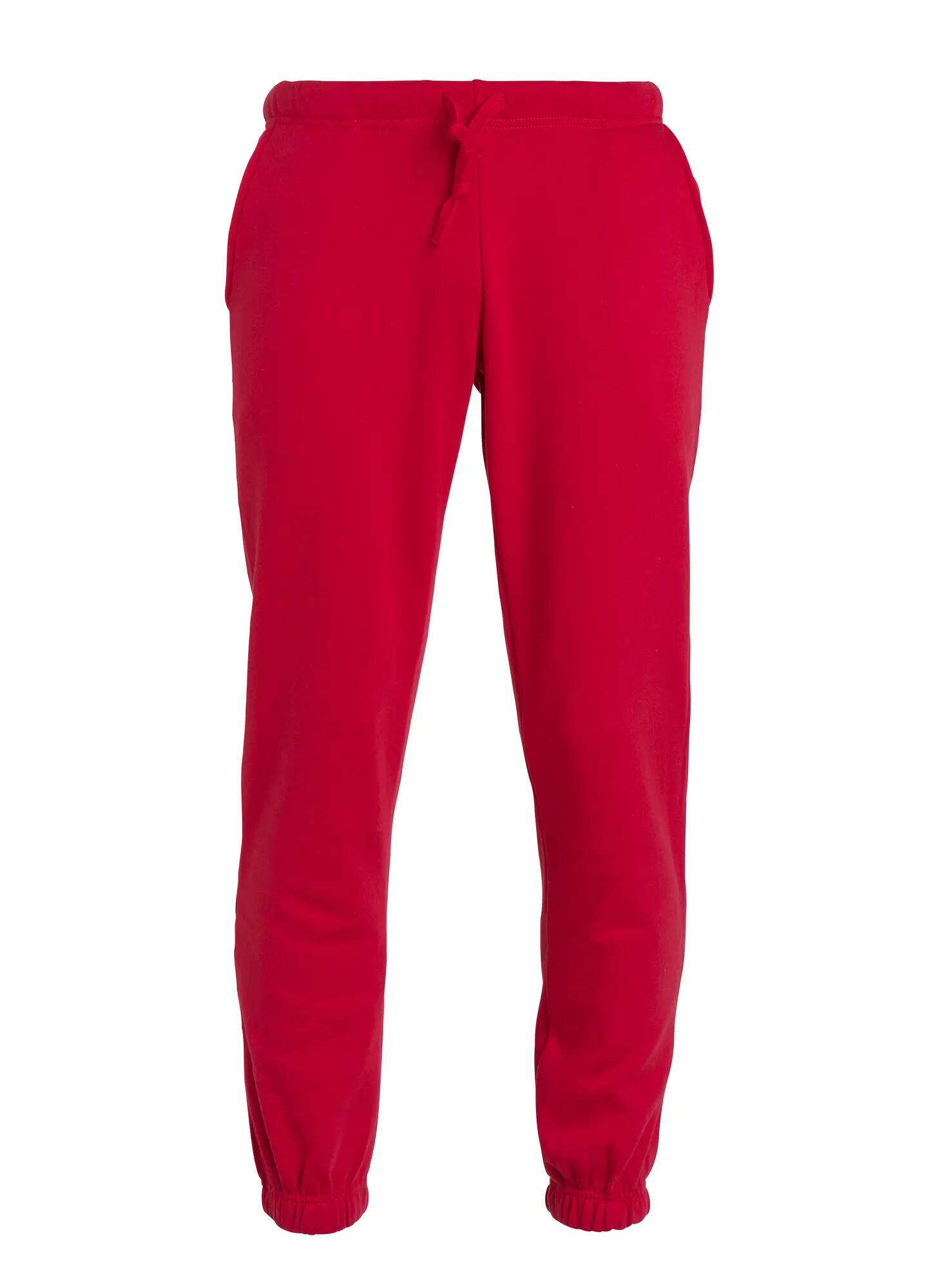 clique Basic Pants Junior — calças de felpa júnior, vermelho – red 1/5