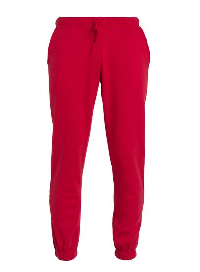 clique Basic Pants — pantaloni unisex in felpa rossa – red