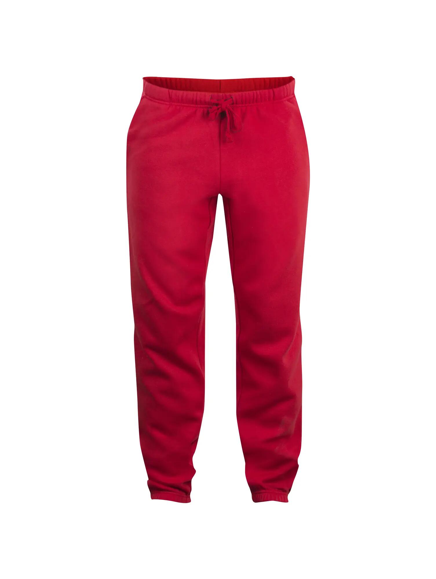 clique Basic Pants Junior — calças de felpa júnior, vermelho – red 2/5