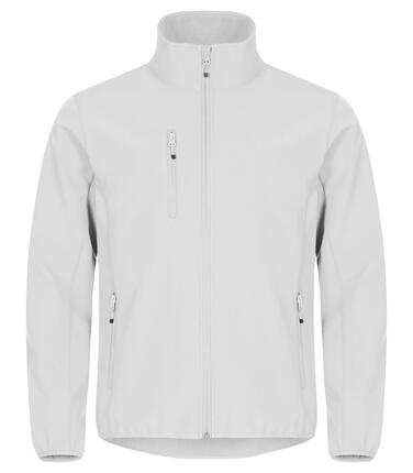 clique Veste Softshell Classic en 96% Polyester Recyclé - Blanche – White