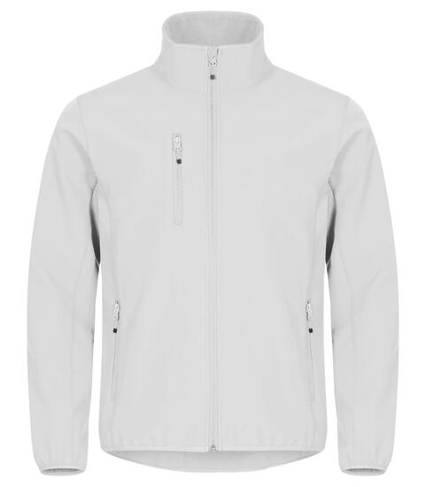 clique Veste Softshell Classic en 96% Polyester Recyclé - Blanche – White