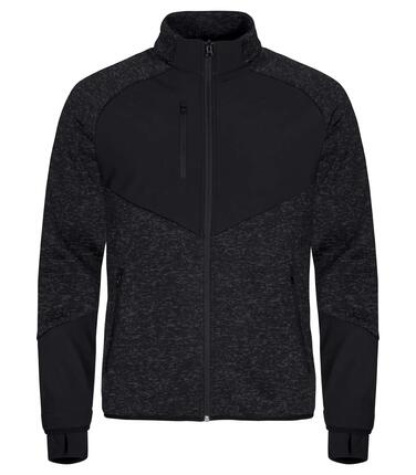 clique Veste Haines pour homme — polaire chaude with softshell – Black
