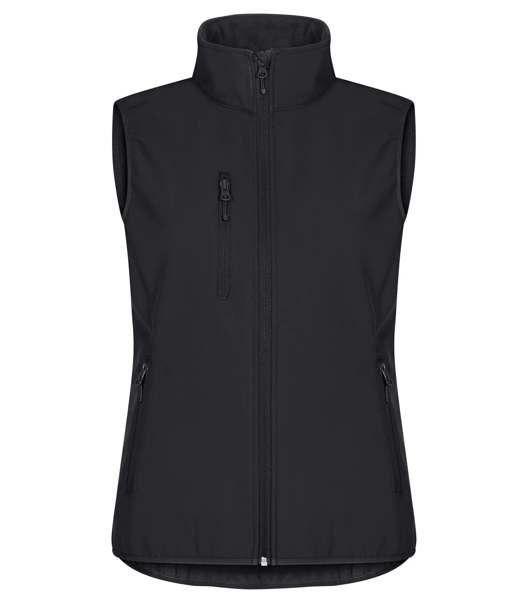 clique Classic Softshell Vest Women - 3-warstwowa softshell z recyklingu – Black 1/4
