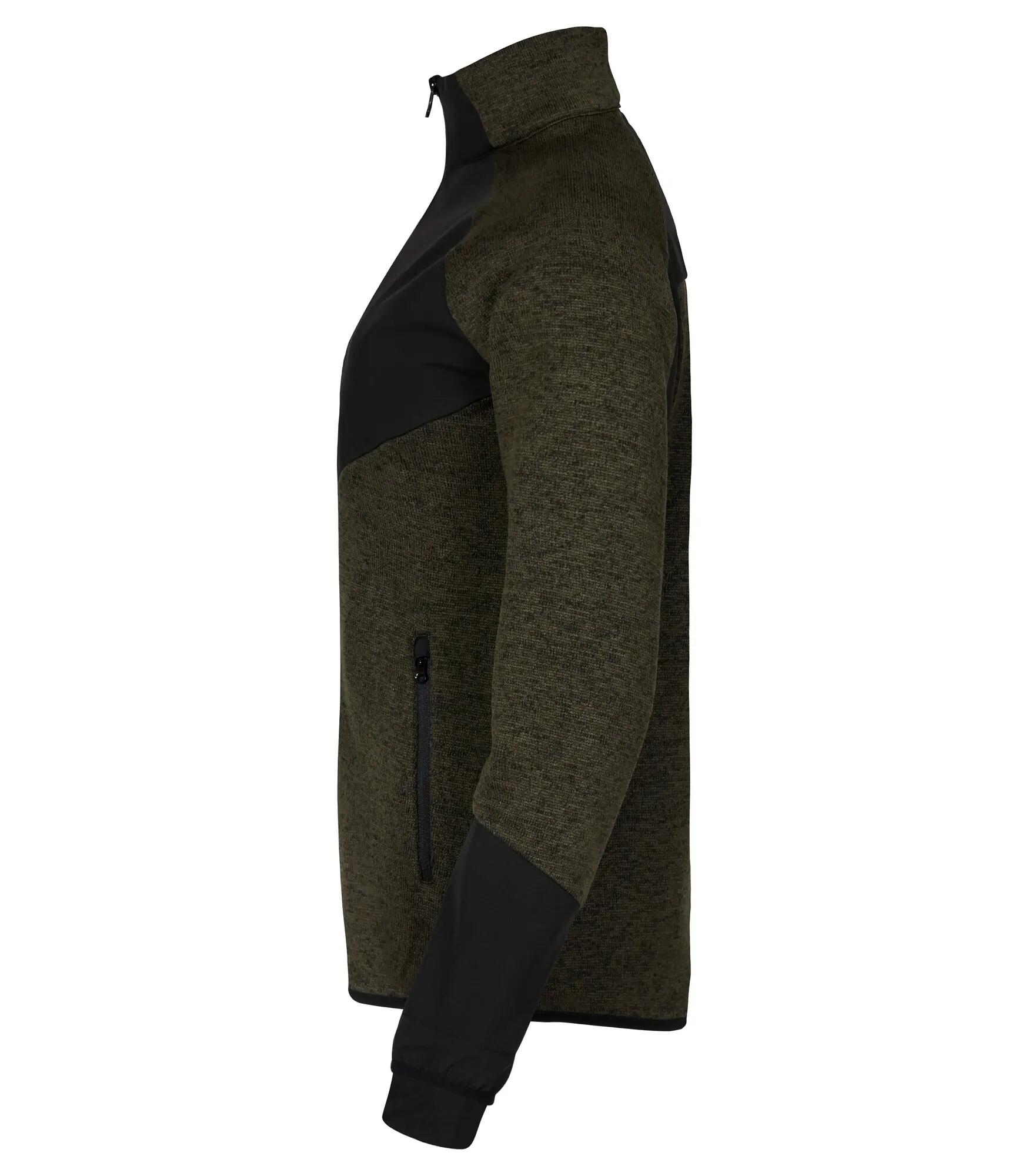 clique Haines Women Fleecejas met softshell – Fog green 3/4