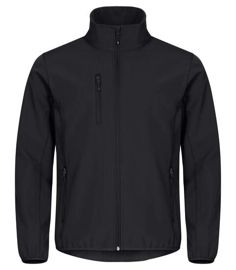 clique Classic Softshell Jacket 3-Lagen – 96% recyceltes Polyester – Black