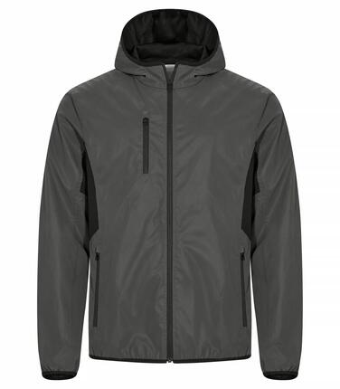 clique Jas Willmar reflecterende windbreaker met capuchon – Reflective grey
