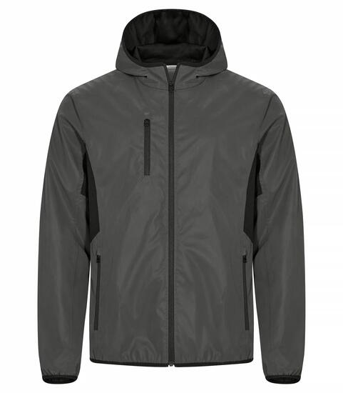 clique Jas Willmar reflecterende windbreaker met capuchon – Reflective grey