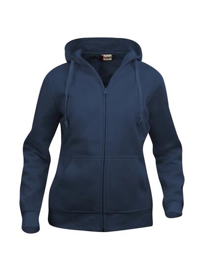 clique Basic Hoody Full Zip Women – Felpa con cappuccio blu scuro – dark navy