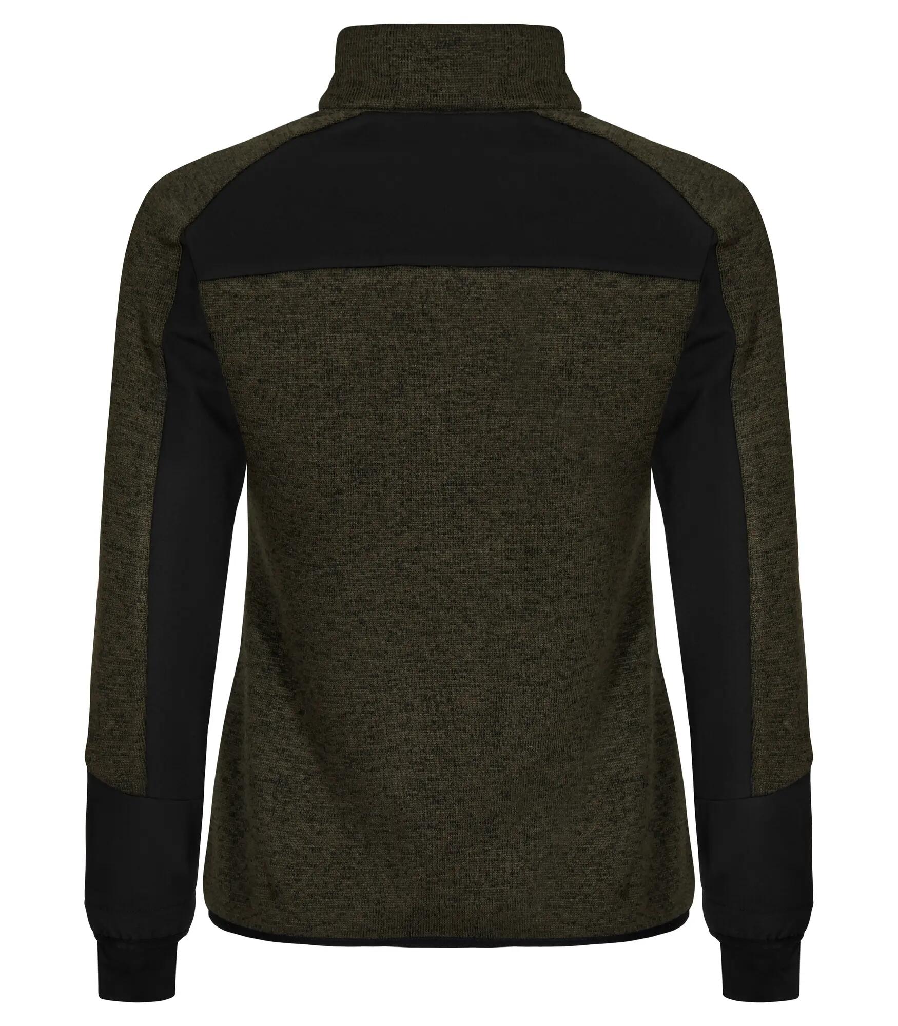 clique Haines Women Fleecejas met softshell – Fog green 2/4