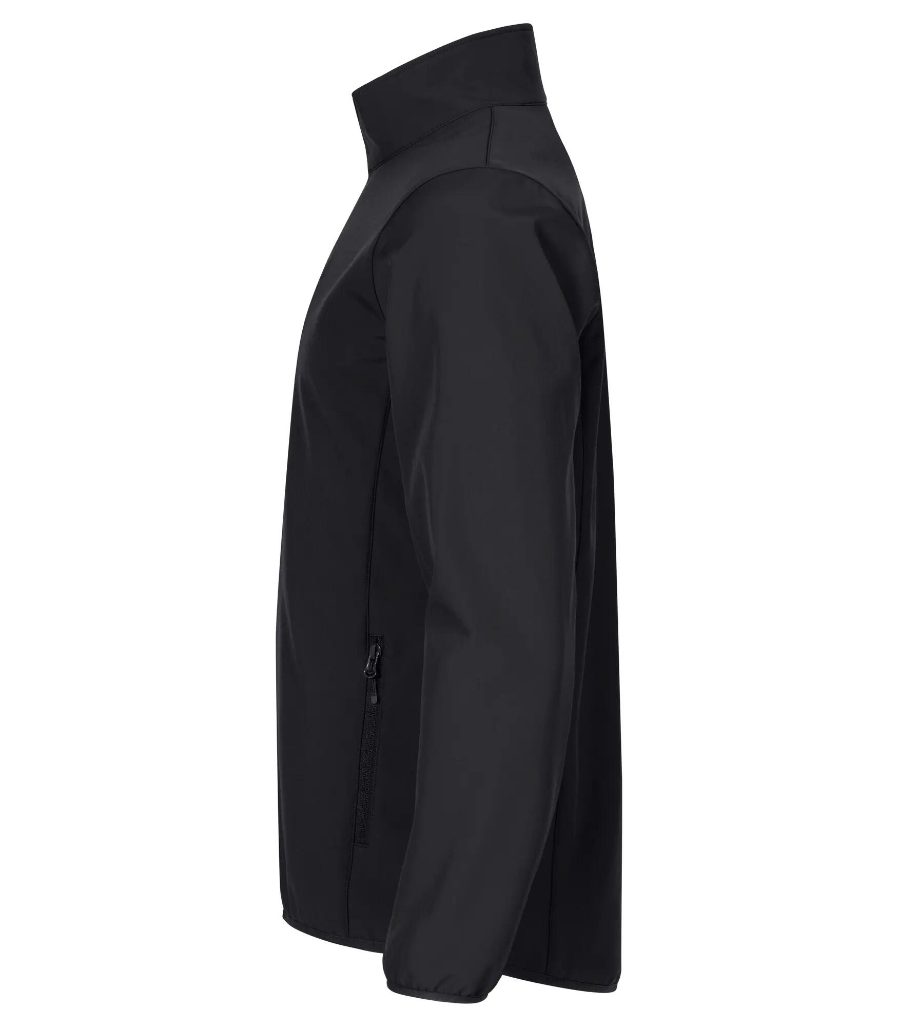 clique Casaco Softshell Clássico – 3 camadas, poliéster reciclado – Black 3/4
