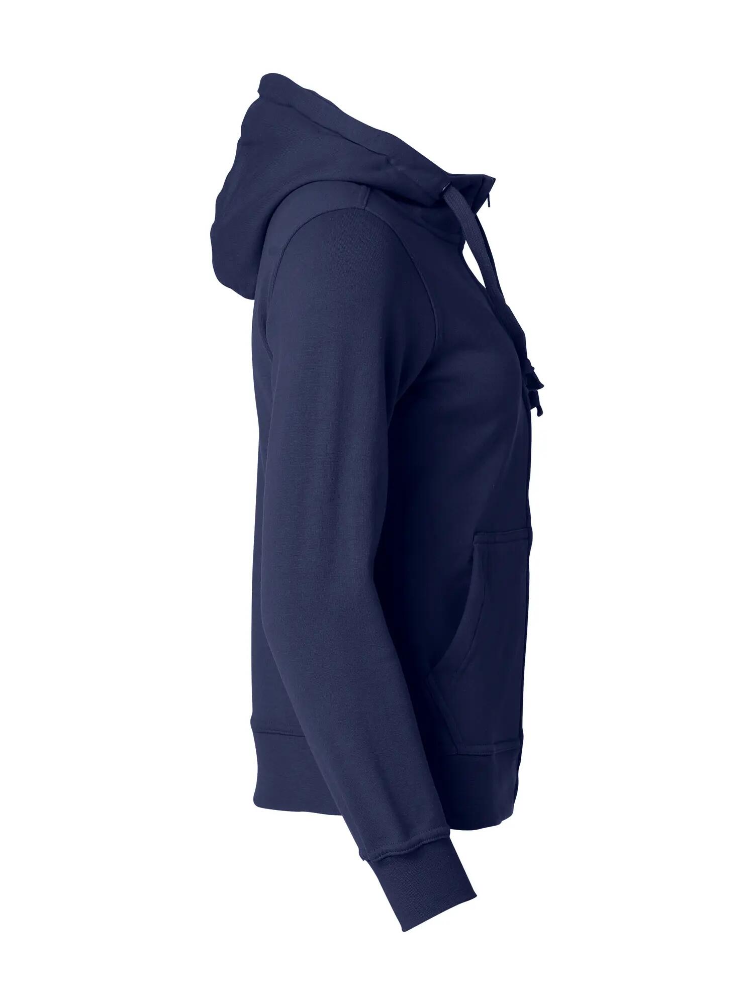 clique Basic Hoody Full Zip Women – camisola com capuz e fecho dark navy 4/4