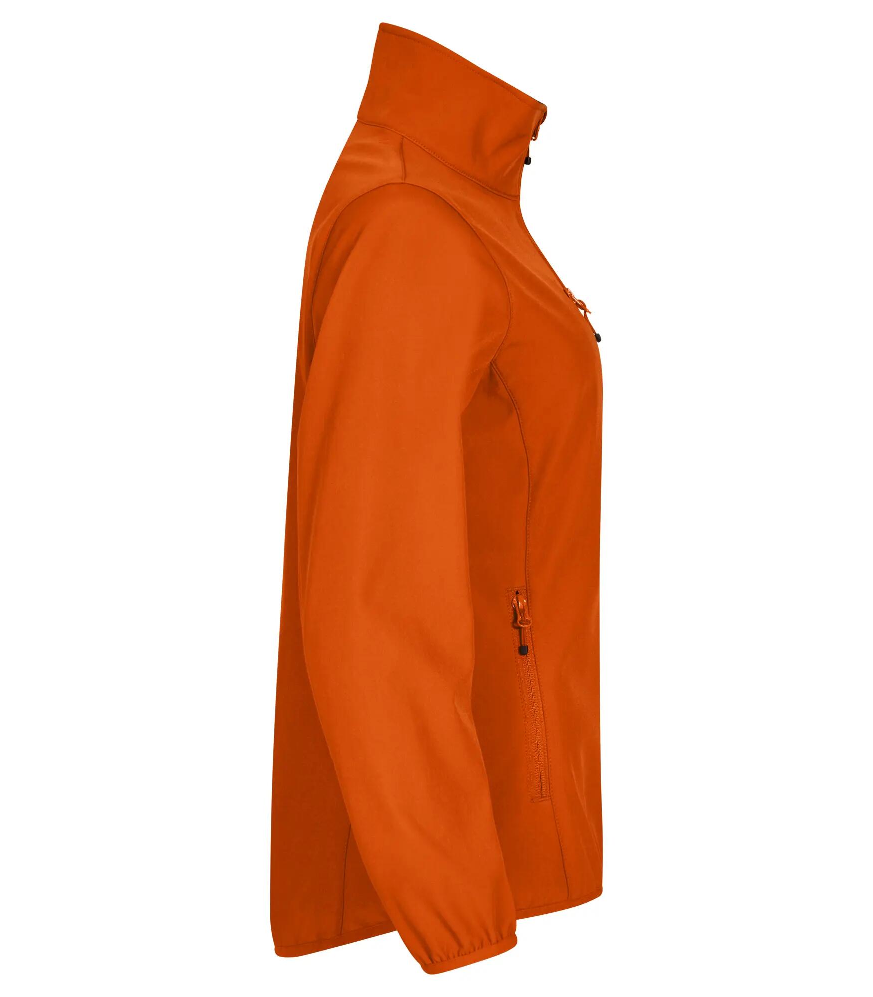 clique Casaco Softshell Classic Mulher 96% Poliéster Reciclado – Blood orange 4/4
