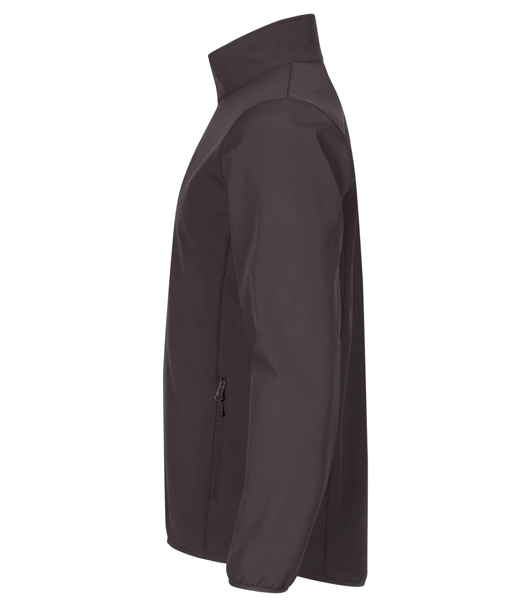 clique Classic Softshell Jacket – 96% gerecycled polyester, 3-laags – Dark grey 3/4