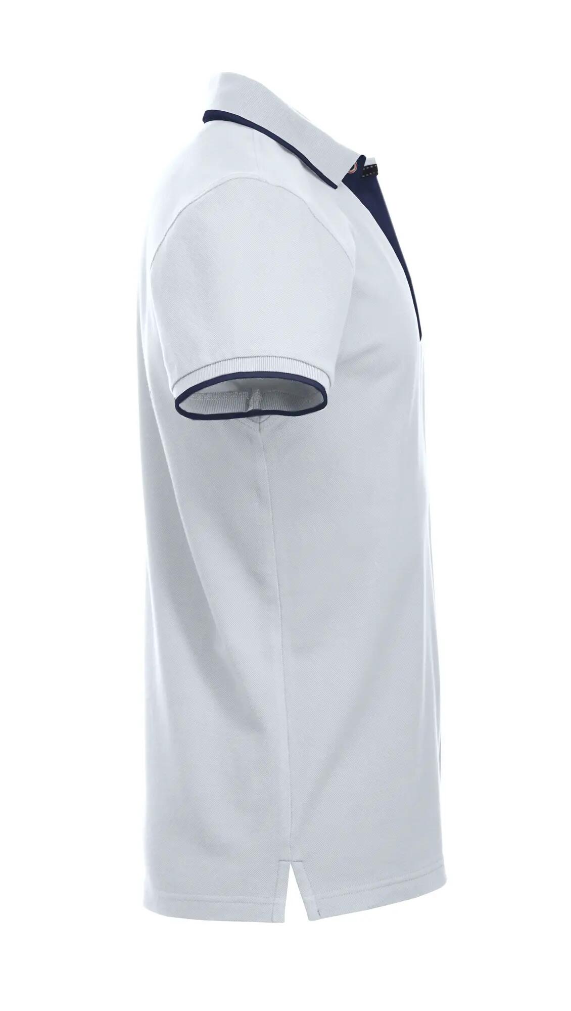clique Polo Seattle 100% algodón - blanco/azul marino oscuro – white/dark navy 4/4