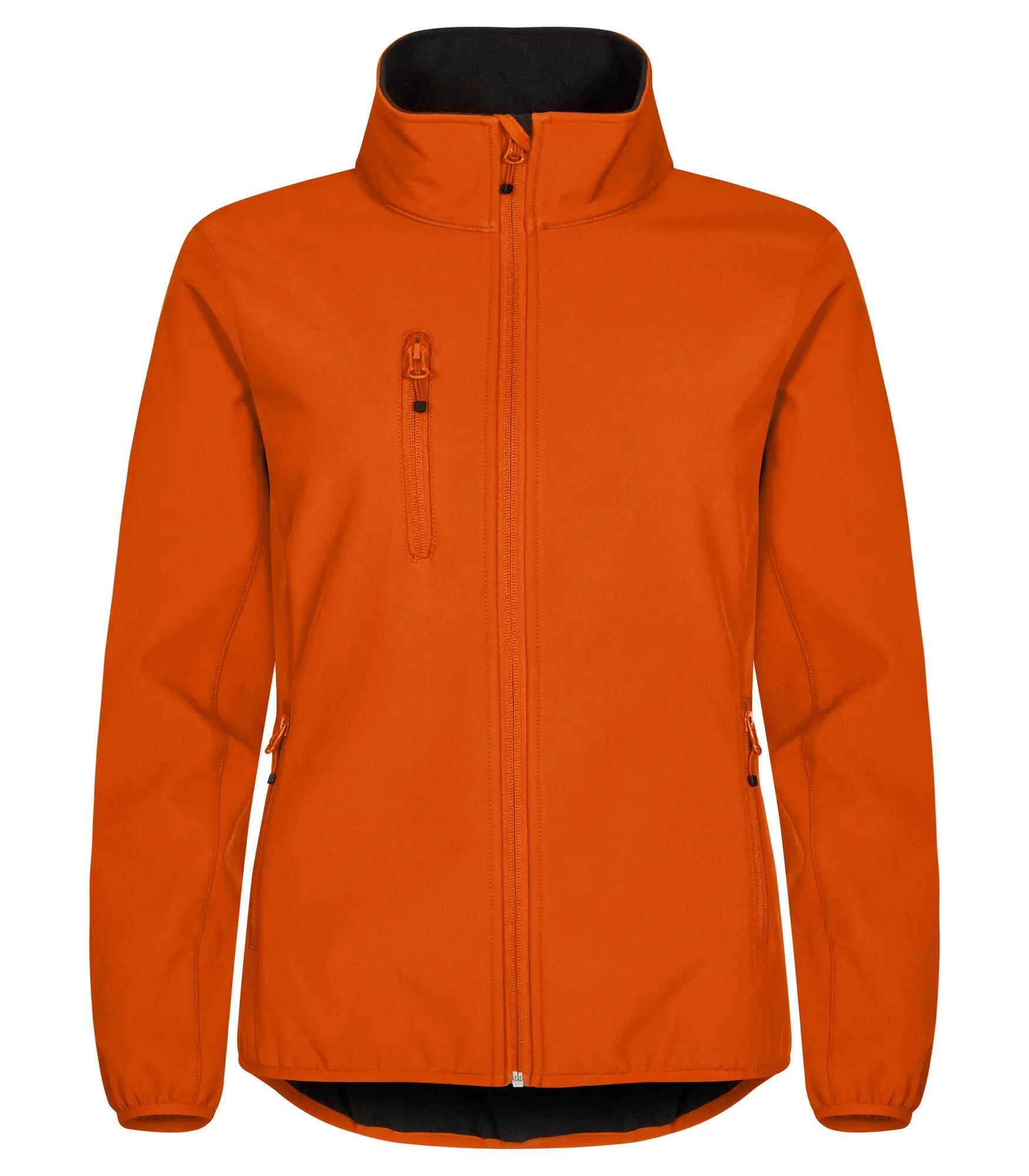 clique Casaco Softshell Classic Mulher 96% Poliéster Reciclado – Blood orange 1/4