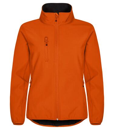 clique Veste Softshell Classic Femme – 96% Polyester recyclé – Blood orange