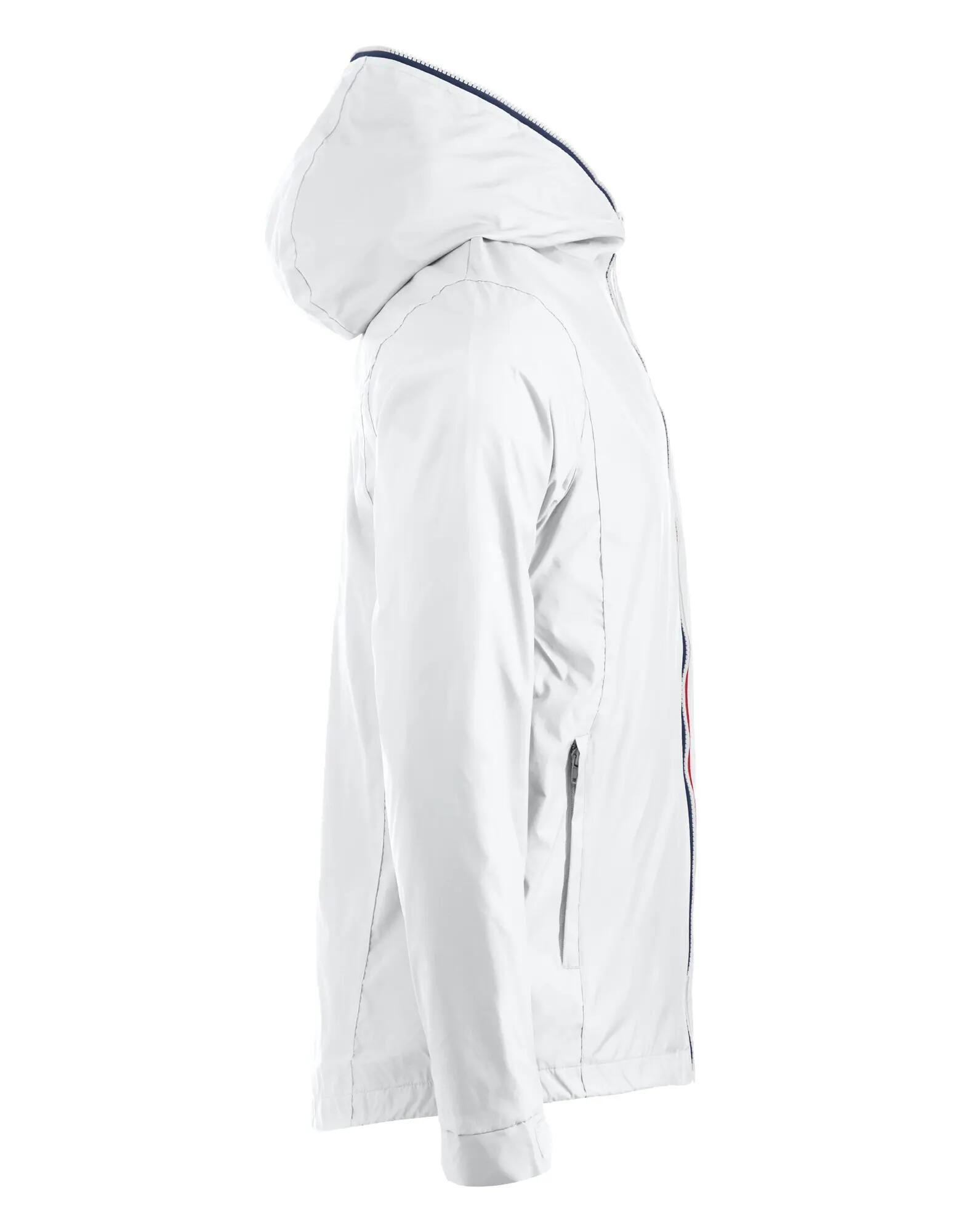 clique Casaco Seabrook em ripstop nylon 100% com revestimento PU — branco – 4/4
