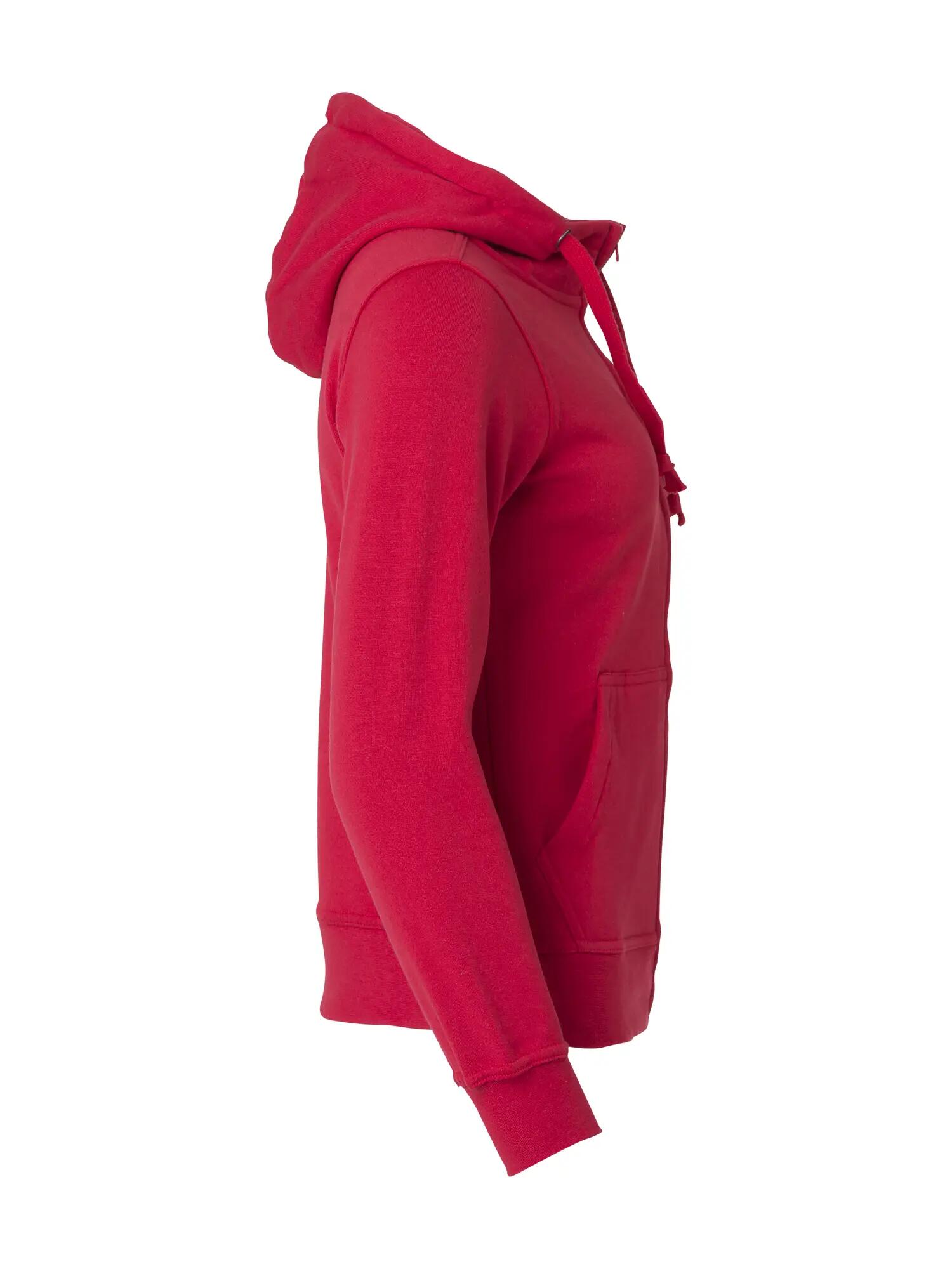 clique Basic Hoody Full Zip Women - capuchonvest rood – red 4/4