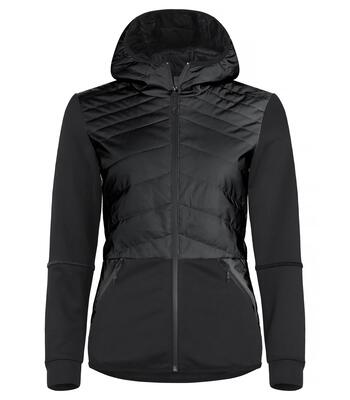 clique Giacca Utah Donna — leggera imbottitura dettagli riflettenti – Black