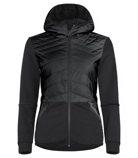 clique Giacca Utah Donna — leggera imbottitura dettagli riflettenti – Black