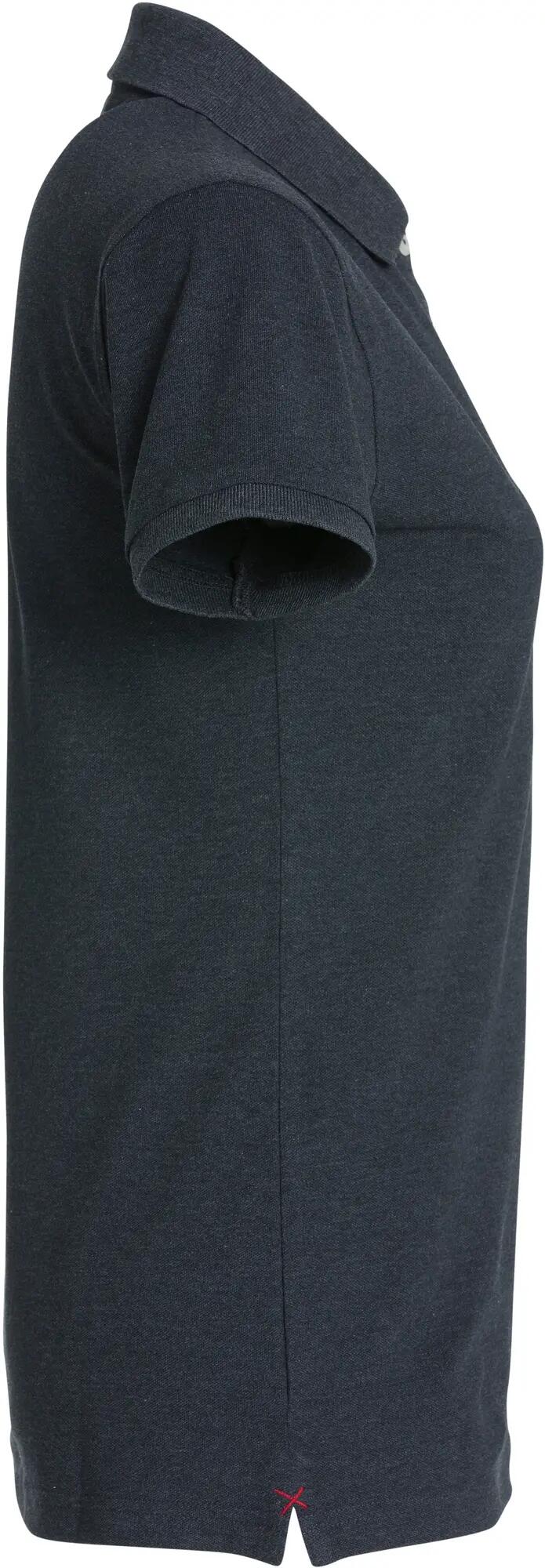 clique Stretch Premium Polo Women – Stretch damespolo – anthracite Melange 4/4