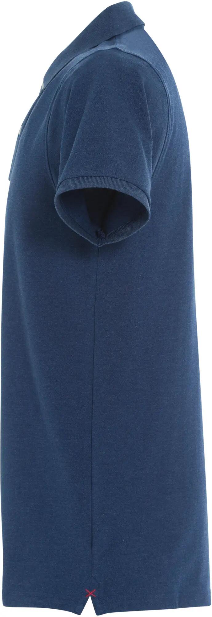 clique Stretch Premium Polo Herren - hochwertig, dehnbar – Blue Melange 3/4