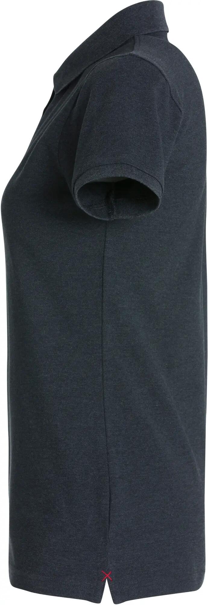 clique Stretch Premium Polo Women – Stretch damespolo – anthracite Melange 3/4