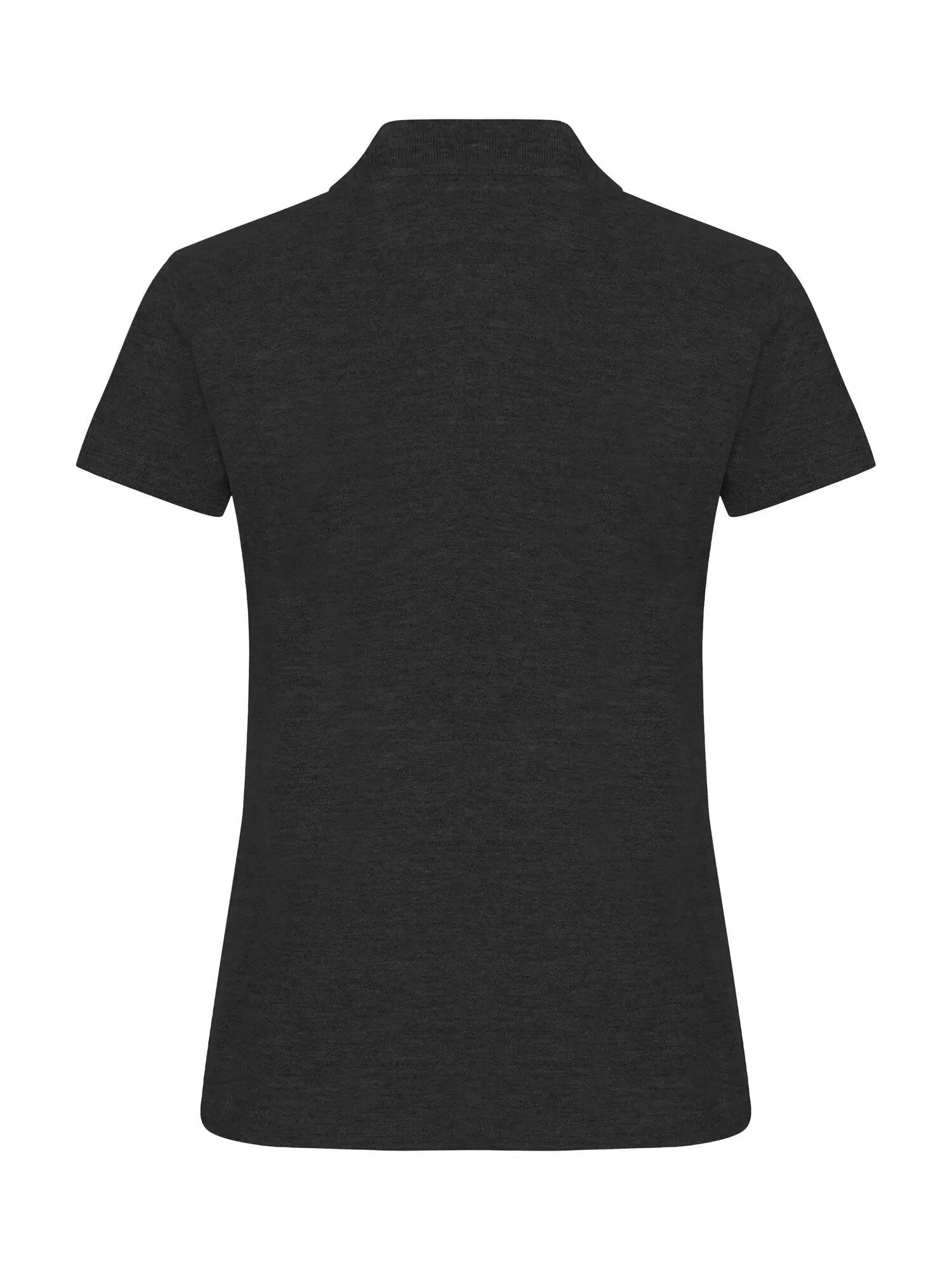 clique Basic Polo Damen aus Baumwolle, bequeme Passform – anthracite Melange 2/5