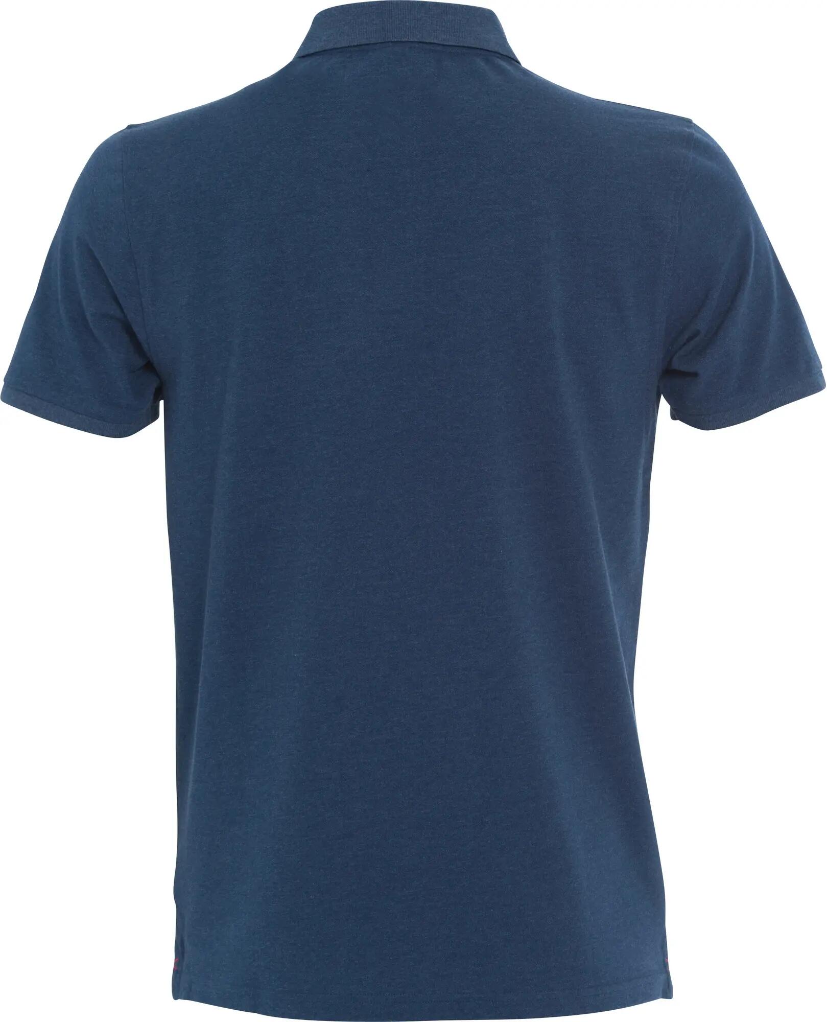 clique Stretch Premium Polo Herren - hochwertig, dehnbar – Blue Melange 2/4