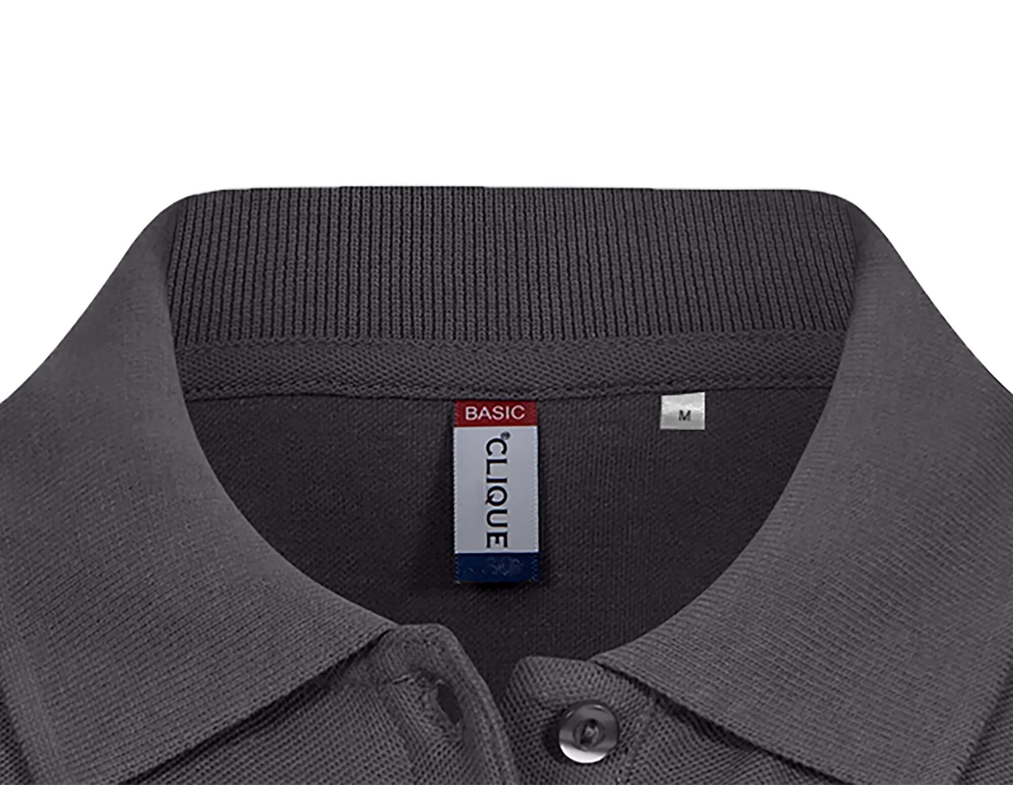 clique Basic Polo Women – 100% katoen, Metal grey 4/5