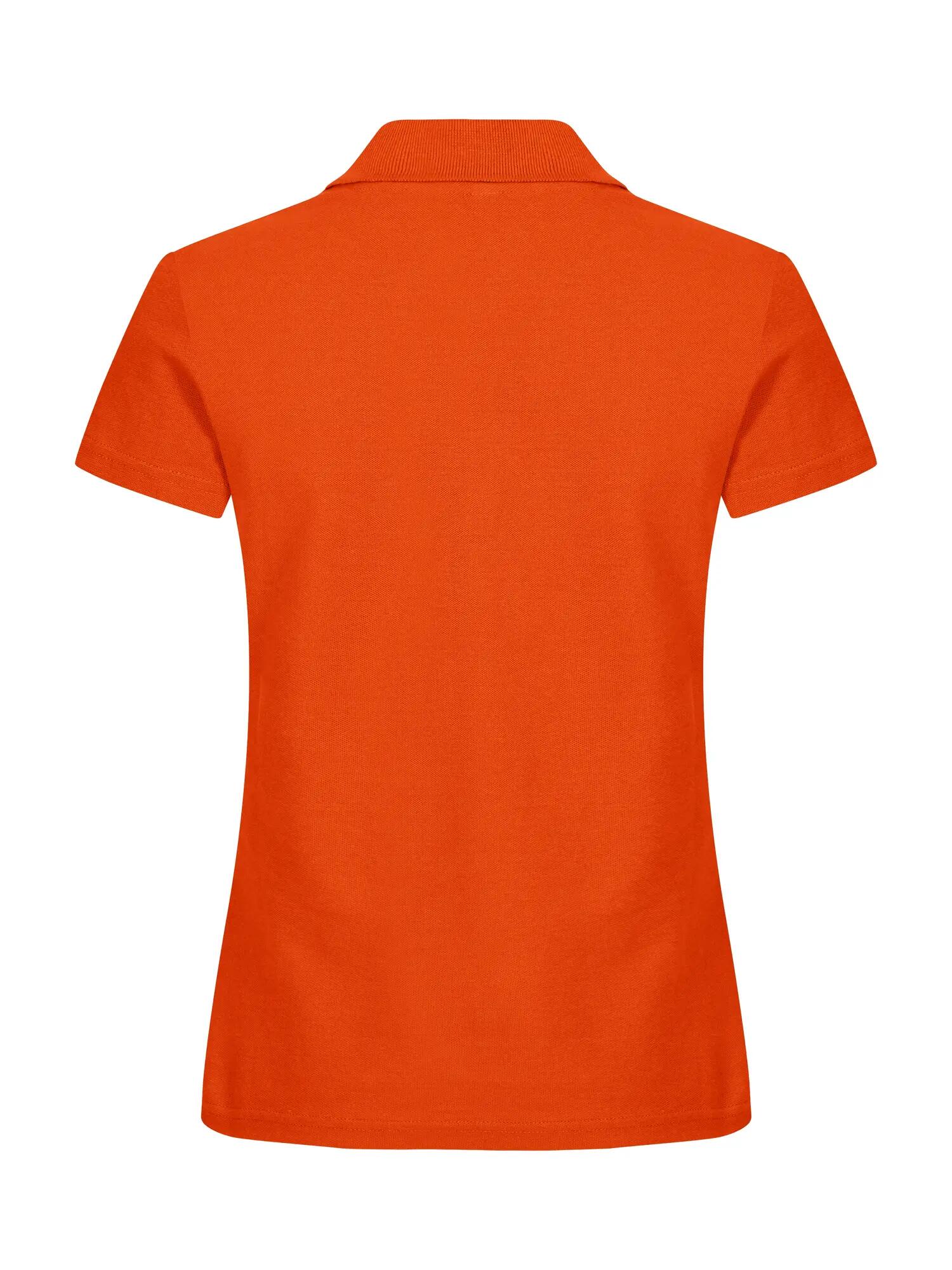 clique Basic Polo Women – polo feminino em algodão – blood Orange 2/5