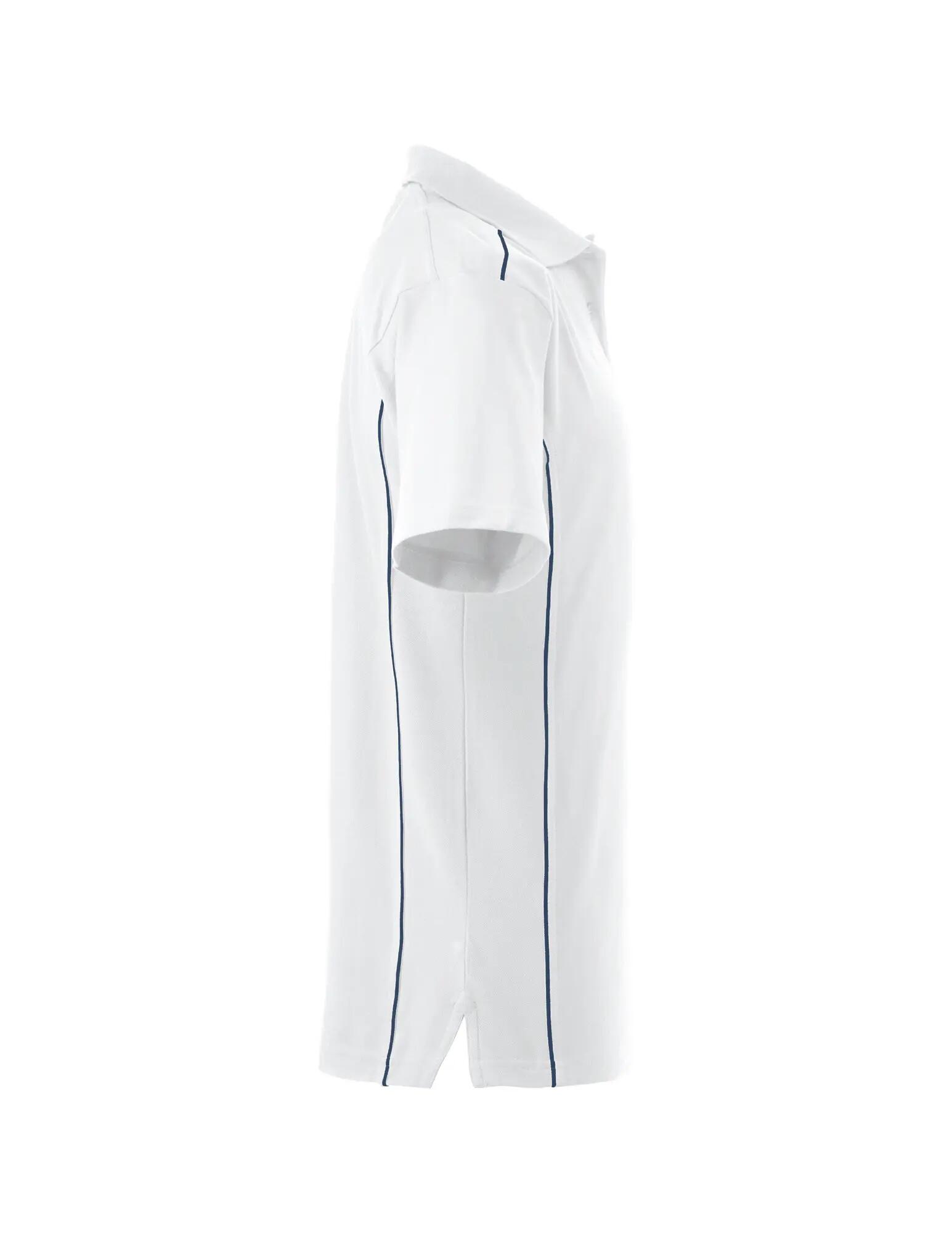clique Polo New Conway 100% algodão branco com piping contrastante – white 4/4