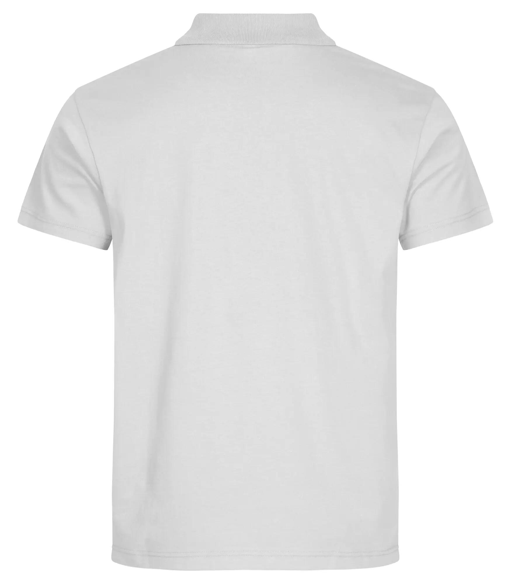 clique Single Jersey Polo – White 2/4