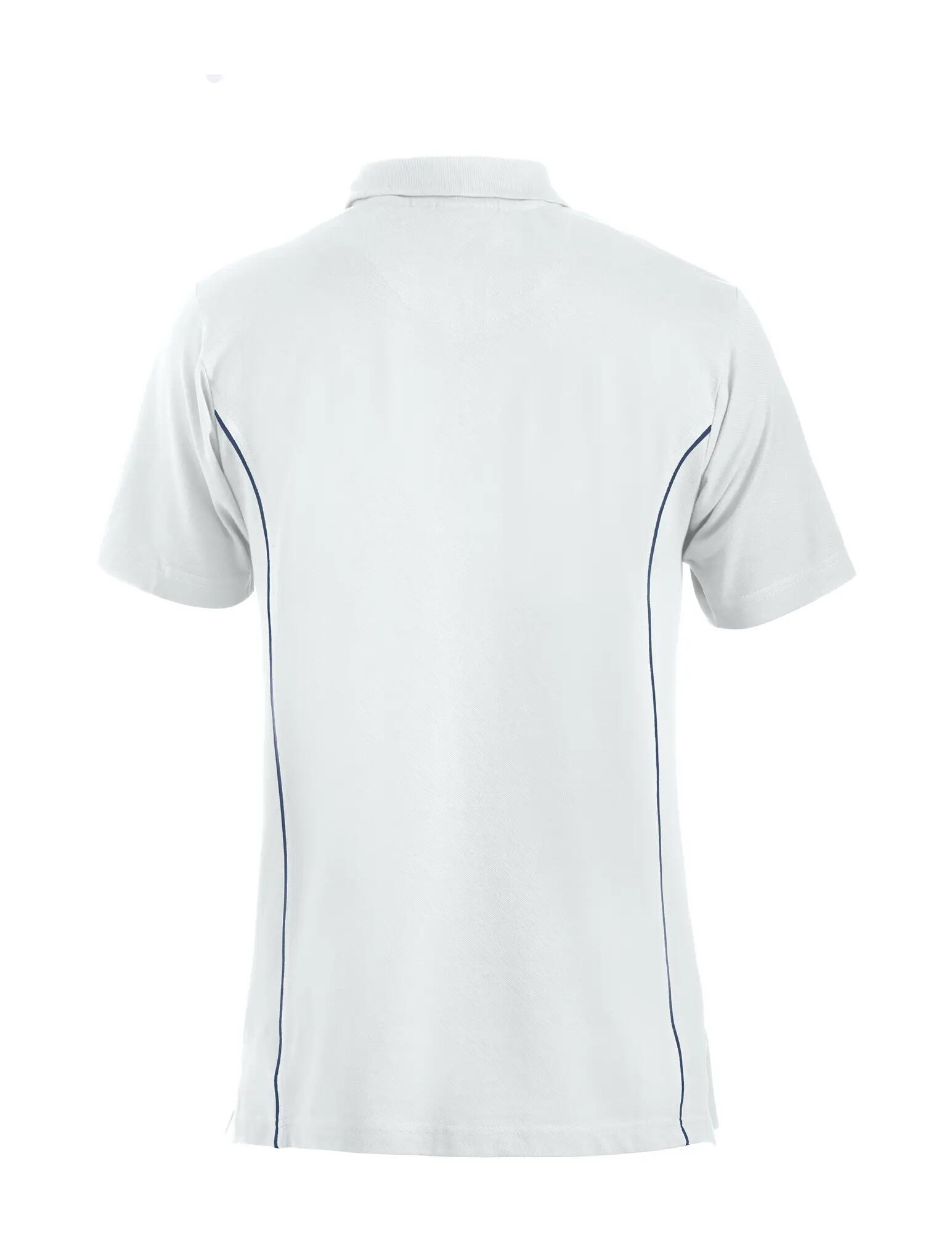 clique Polo New Conway 100% algodão branco com piping contrastante – white 2/4