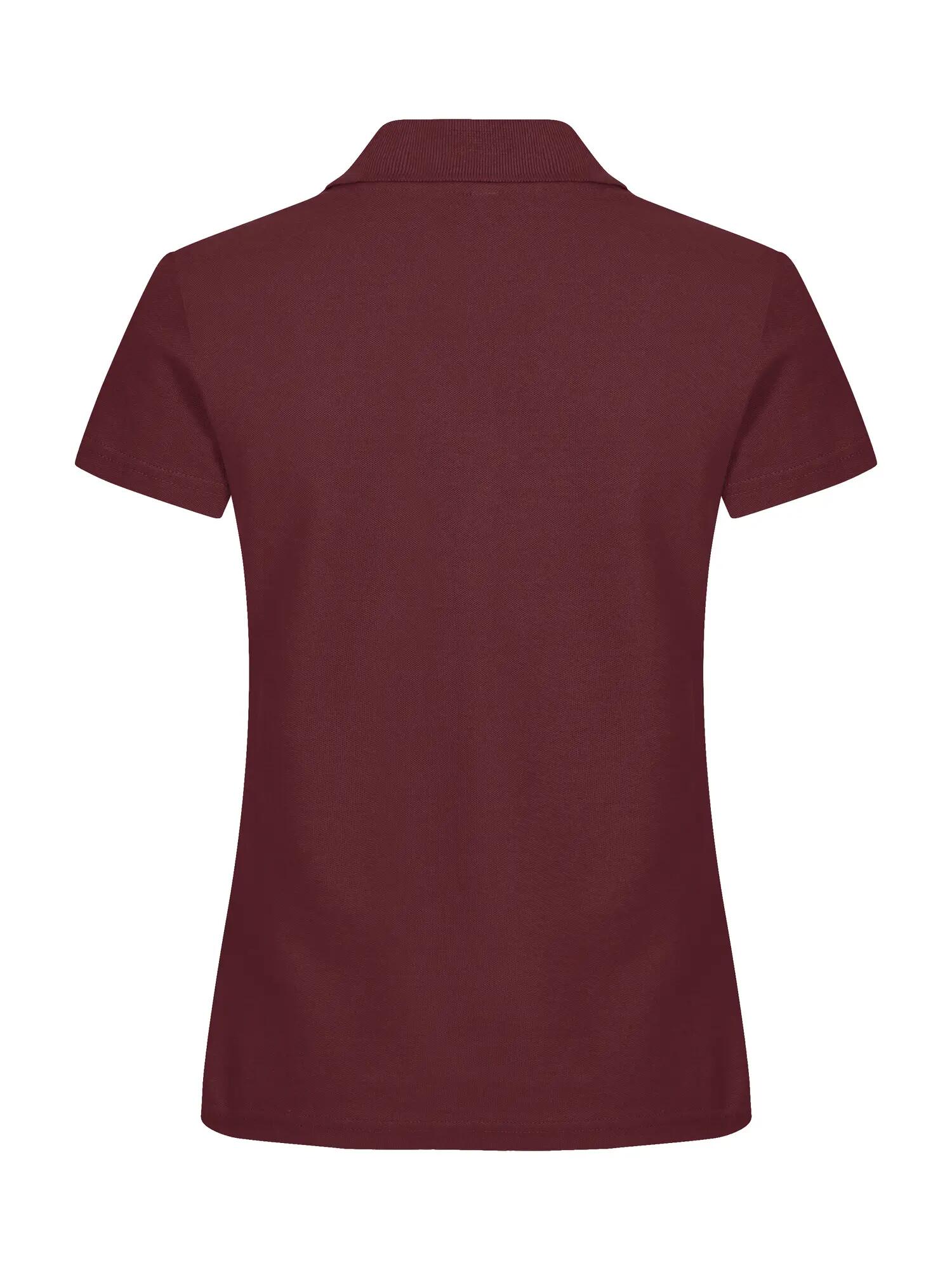 clique Basic Polo Women – algodão, burgundy, corte confortável 4/5