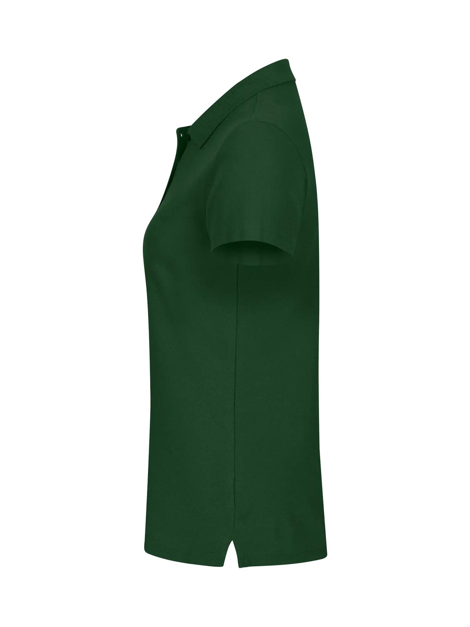 clique Basic Polo Women – polo feminino 100% algodão, bottle Green 3/5