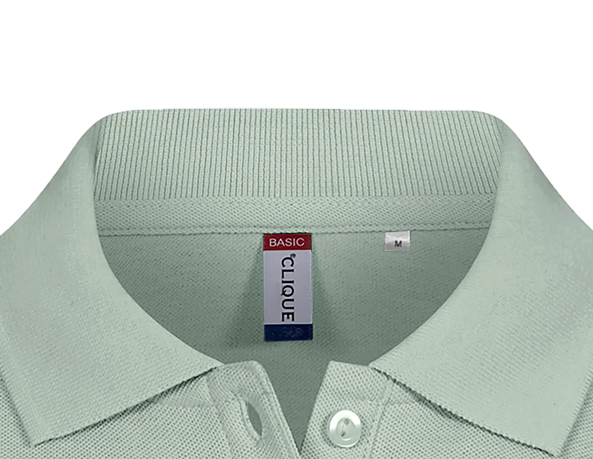 clique Basic Polo Women katoen - Sage Green 4/5