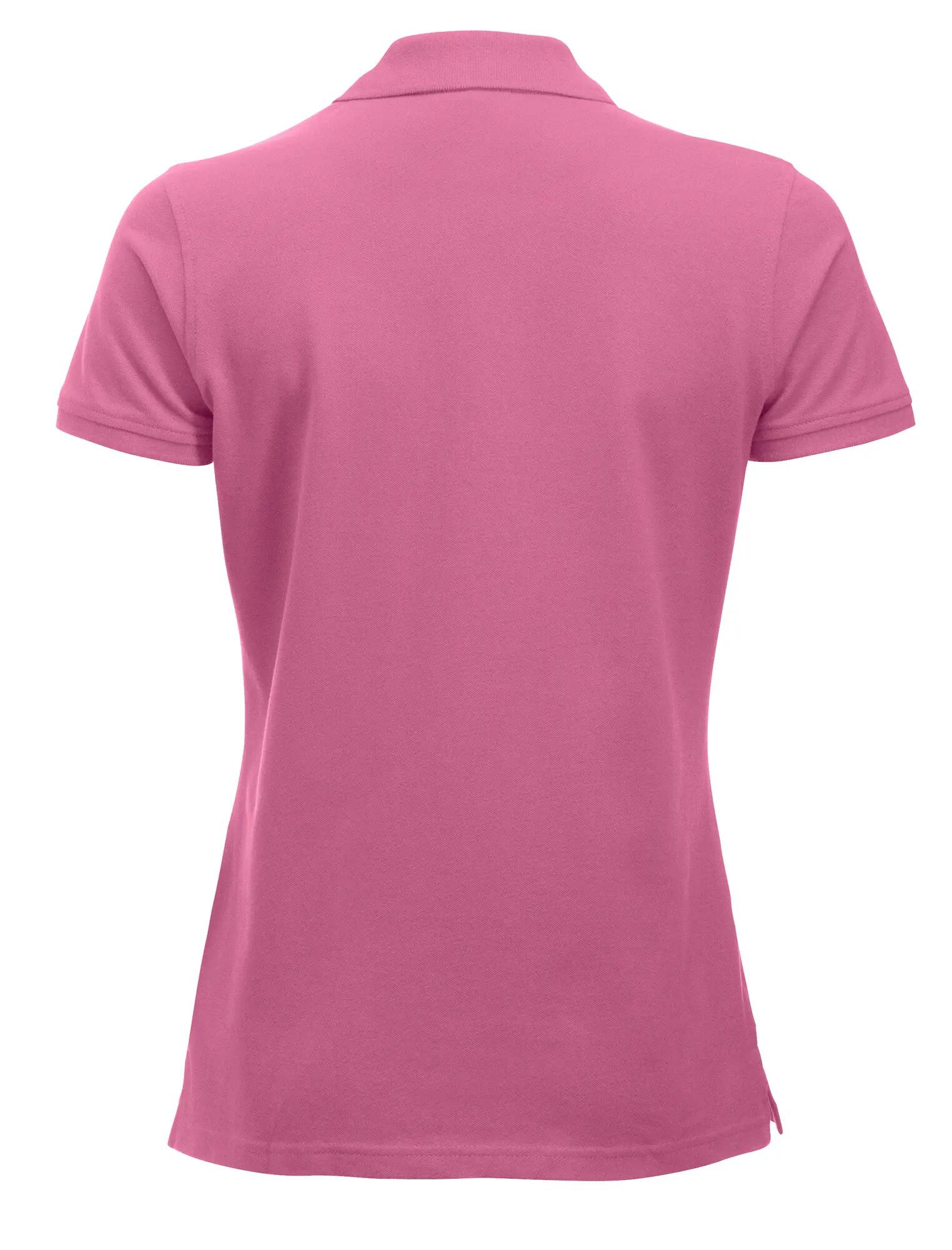 clique Classic Marion S/S Polo em algodão, corte moderno – bright pink 2/4